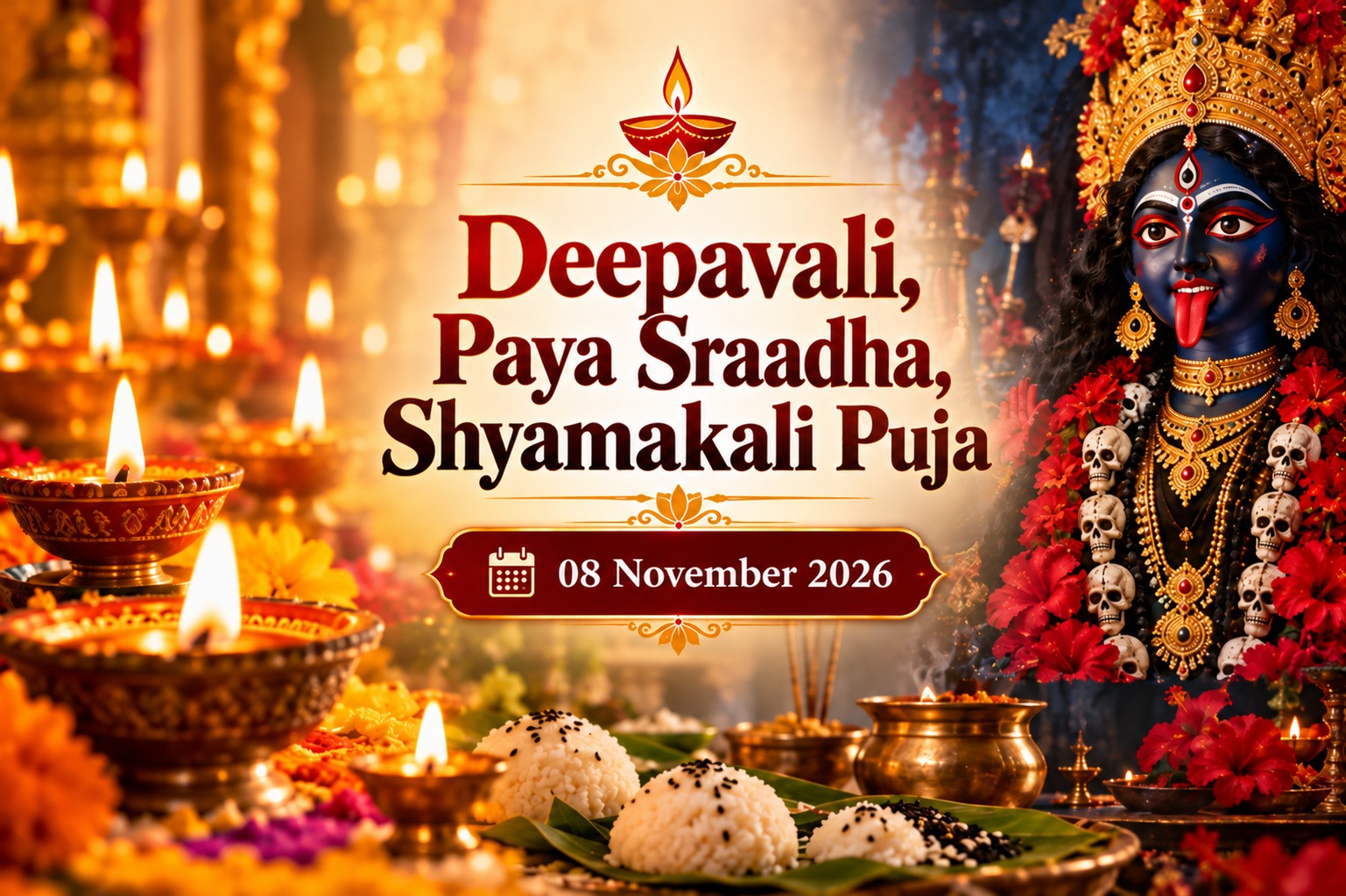 Dipabali, Paya Sraadha, Shyamakali Puja